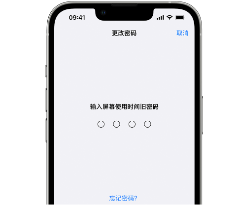 临湘iPhone屏幕维修分享iPhone屏幕使用时间密码忘记了怎么办 