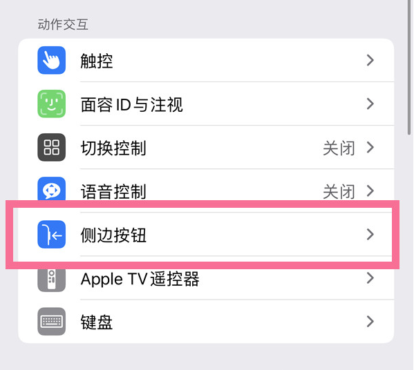 临湘苹果14维修店分享iPhone14 Plus侧键双击下载功能关闭方法 