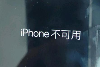 临湘苹果服务网点分享锁屏界面显示“iPhone 不可用”如何解决 